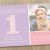 Baby Girls First Birthday Invitations Baby Girl First 1st Birthday Photo Invitation Pink and