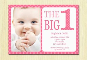 Baby Girls First Birthday Invitations First Birthday Baby Girl Invitation Diy Photo Printable