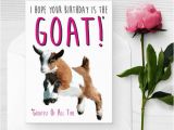 Baby Goat Birthday Card Baby Goat Birthday Card Funny Birthday Card I Love Goats