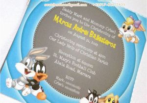 Baby Looney Tunes Birthday Invitations Baby Looney Tunes Birthday Invitations Oxyline C39cd84fbe37