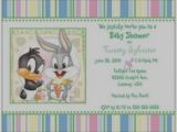 Baby Looney Tunes Birthday Invitations Images Of Baby Looney Tunes Baby Shower Invitations Looney