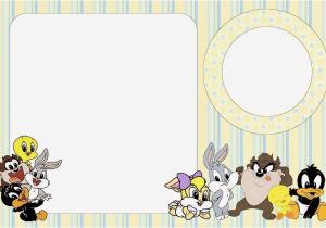 Baby Looney Tunes Birthday Invitations Looney Tunes Babies Free Printable Invitations Oh My Baby