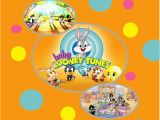 Baby Looney Tunes Birthday Invitations Personalised Baby Looney Tunes Birthday Card