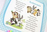 Baby Looney Tunes Birthday Invitations Swatches Hues Handmade with Tlc Looney Tunes Baby