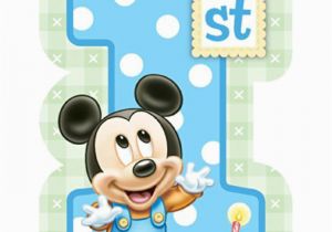 Baby Mickey Mouse 1st Birthday Decorations Baby Mickey Mouse 1st Birthday Invitations 8 Invites