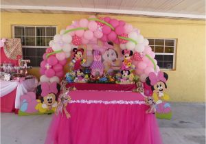 Baby Minnie 1st Birthday Decorations Baby Minnie Mouse 1st Birthday Birthday Party Ideas