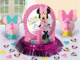 Baby Minnie 1st Birthday Decorations Baby Minnie Mouse 1st Birthday Party Table Decoration Kit