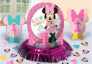 Baby Minnie 1st Birthday Decorations Baby Minnie Mouse 1st Birthday Party Table Decoration Kit