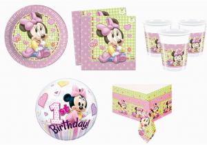 Baby Minnie 1st Birthday Decorations Baby Minnie Mouse Birthday Party Supplies Decorations Girl