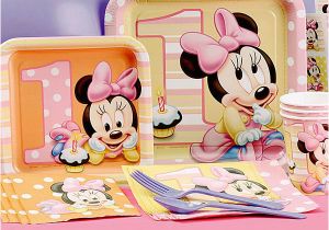 Baby Minnie 1st Birthday Decorations Minnie Mouse First Birthday Partyware Disney Baby