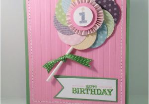 Baby S First Birthday Card Ideas Inkypinkies Baby 39 S First Birthday Lollipop Card How to