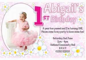 Babys First Birthday Invitations 1st Birthday Invitations Girl Free Template 1st Birthday
