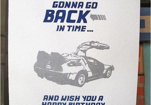 Back to the Future Birthday Card Back to the Future Belated Birthday Card