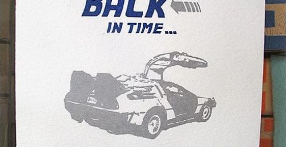 Back to the Future Birthday Card Back to the Future Belated Birthday Card