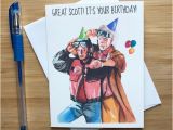 Back to the Future Birthday Card Marty Und Doc Geburtstagskarte 80er Jahre Filme Nerd