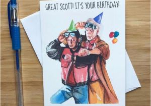 Back to the Future Birthday Card Marty Und Doc Geburtstagskarte 80er Jahre Filme Nerd