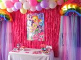 Background Decoration for Birthday Party at Home Raising them Up Right My Little Pony Party