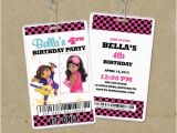 Backstage Pass Birthday Invitations Dora Vip Pass Backstage Pass Invitations Lanyard Invites