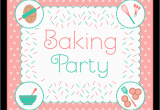 Baking Birthday Party Invitations Free Free Baking Party Printables From Printabelle Catch My Party
