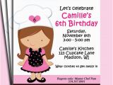 Baking Birthday Party Invitations Free Girl Baking Birthday Invitation Printable or Printed with Free