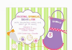 Baking Birthday Party Invitations Free Items Similar to Printable Party Invitation Cookie