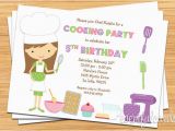 Baking Birthday Party Invitations Free Kids Baking Birthday Party Invitation Printable