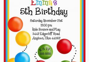 Ball themed Birthday Invitations Ball Pit Invitations Ball Pit Birthday Party Bouncy