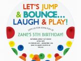 Ball themed Birthday Invitations Bouncy Ball Birthday Circle Invitation Loralangdesign
