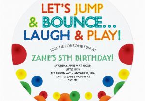 Ball themed Birthday Invitations Bouncy Ball Birthday Circle Invitation Loralangdesign