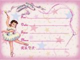 Ballerina Invitations for Birthday Ballerina Birthday Invitations Ideas Bagvania Free