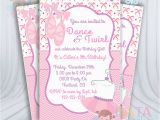 Ballerina Invitations for Birthday Ballet Invitations Ballerina Invitation Dancer Girl