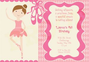 Ballerina Invitations for Birthday Brave Peppa Pig Ballerina Party Invitations According