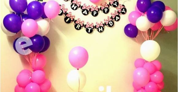 Balloon Decoration for Birthday Girl Lovely Balloon Decoration for Baby Girl Birthday at My