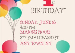 Balloon themed Birthday Party Invitations 25 Best Ideas About Balloon Birthday themes On Pinterest