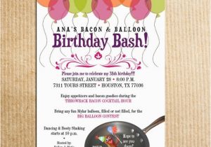 Balloon themed Birthday Party Invitations Balloon themed Birthday Party Invitations Cobypic Com