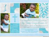 Baptism and Birthday Party Invitations Free Printable First Birthday and Baptism Invitation