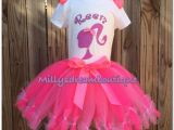 Barbie Birthday Girl Outfit Barbie Birthday Outfit Petit Style Tutu by