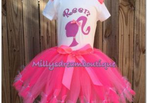 Barbie Birthday Girl Outfit Barbie Birthday Outfit Petit Style Tutu by