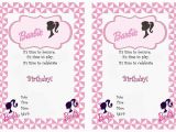 Barbie Birthday Invitation Card Free Printable Barbie Birthday Invitations Birthday Printable