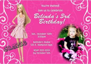 Barbie Birthday Invitation Card Free Printable Barbie Swirls Birthday Invitations