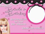 Barbie Birthday Invitations Templates Free 40th Birthday Ideas Birthday Invitation Barbie Template