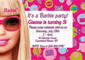 Barbie Birthday Invitations Templates Free Birthday Invites Very Cute 10 Barbie Birthday Invitations