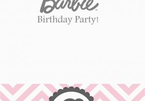 Barbie Birthday Invitations Templates Free Sew Darn Cute Barbie Birthday Free Template