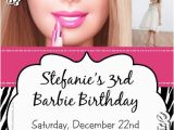 Barbie Birthday Invites Barbie Animal Print Birthday Invitations All Colors