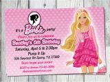 Barbie Birthday Invites Barbie Birthday Invitation Printable Doll by Partyprintouts