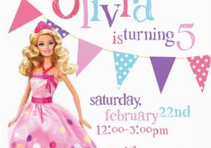 Barbie Birthday Invites Barbie Birthday Invitations Free Ideas Natalies Invitations