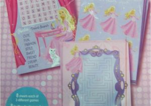 Barbie Decorations Birthday Party Games Barbie Perennial Princess Birthday Party Game Sheets Ebay