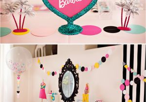 Barbie Decorations for Birthday Parties Colorful Modern Barbie Birthday Party Ideas Hostess