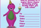 Barney Birthday Card How to Create Birthday Invitations and Cards 1st