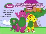 Barney Birthday Card Items Similar to Barney and Friends Birthday Invitation or